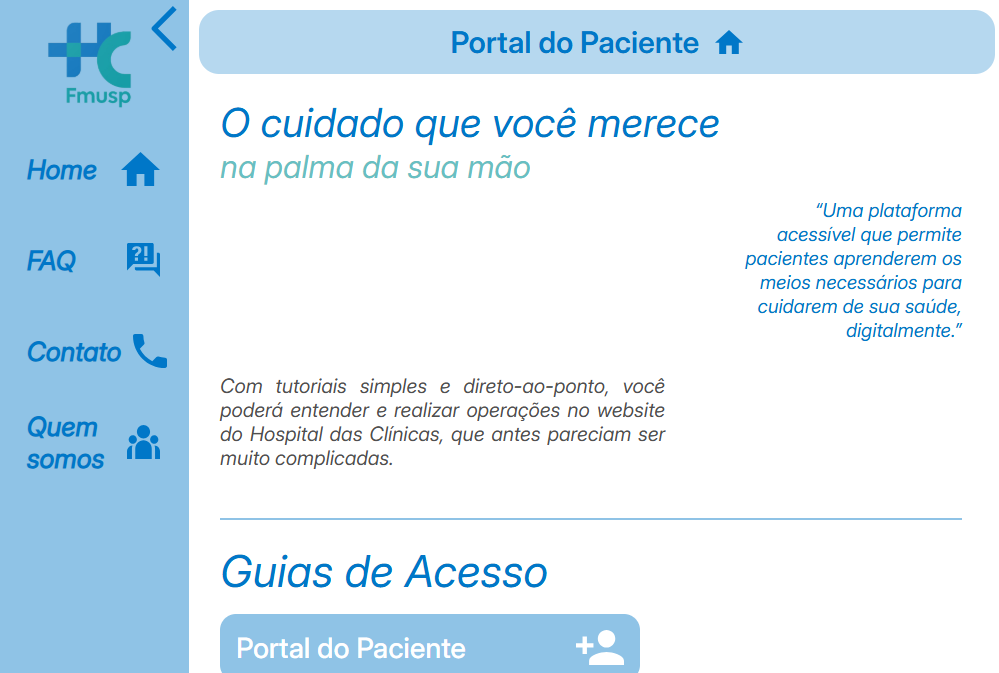 Site Solução Hospital das Clínicas